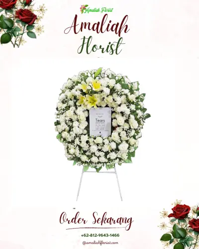 Krans Bunga Duka Cita di Ujungnegoro